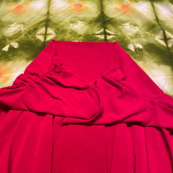 Topping red asymmetrical skirt - Picture 5 of 6